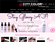 Tablet Screenshot of citycolorcosmetics.com